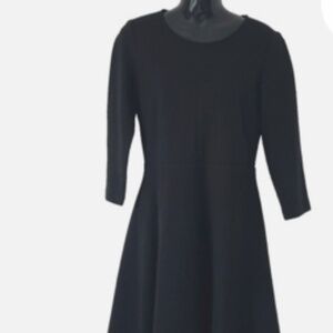 The White Company Black Wool Dress